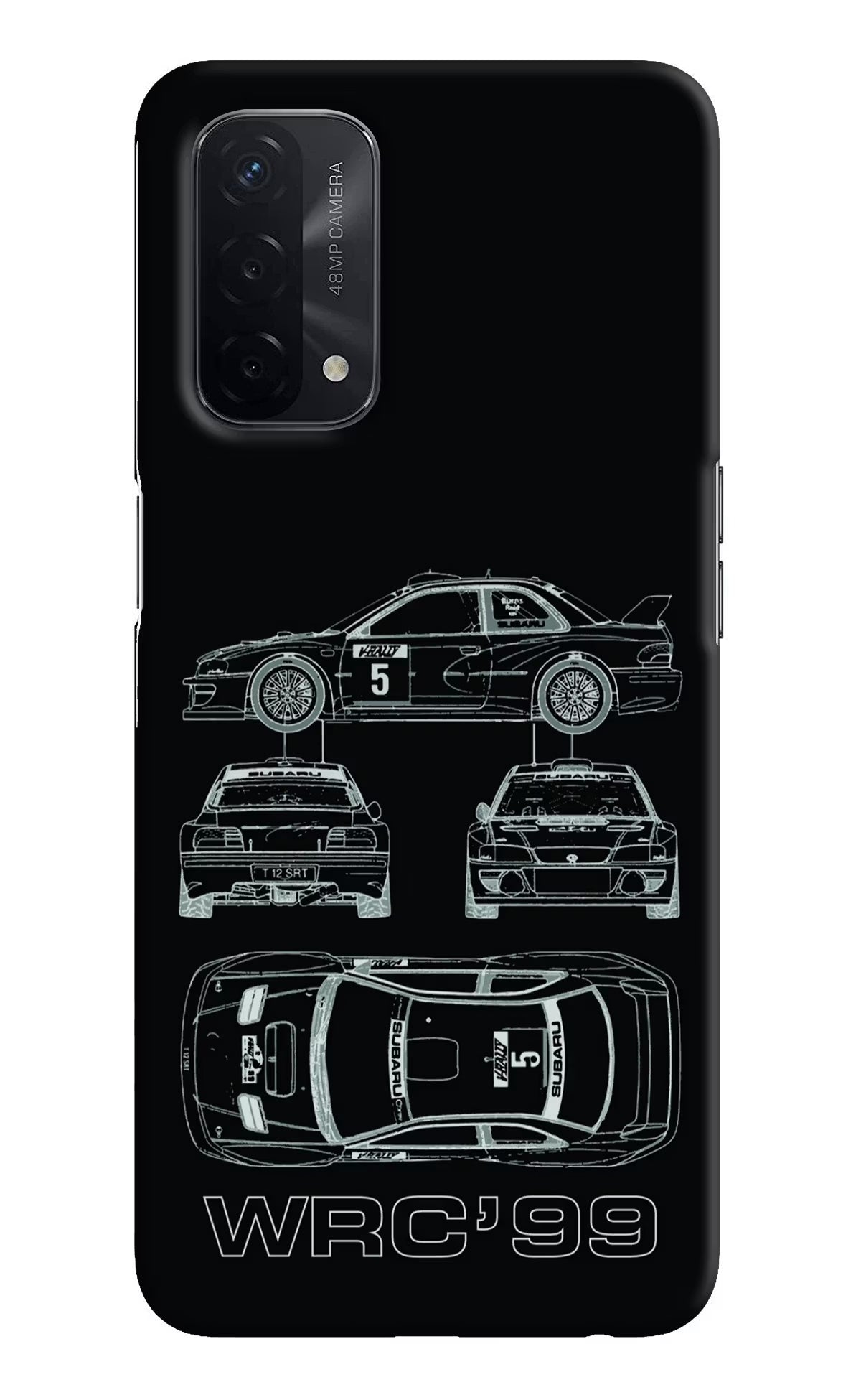 WRC'99 Oppo A74 5G Hard Case Back Cover by Casekaro