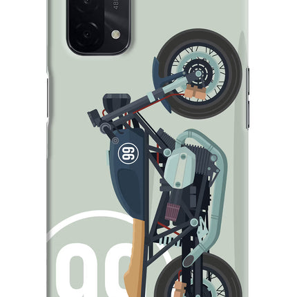 Classic Cafe Racer 99 Oppo A74 5G Hard Case Back Cover by Casekaro
