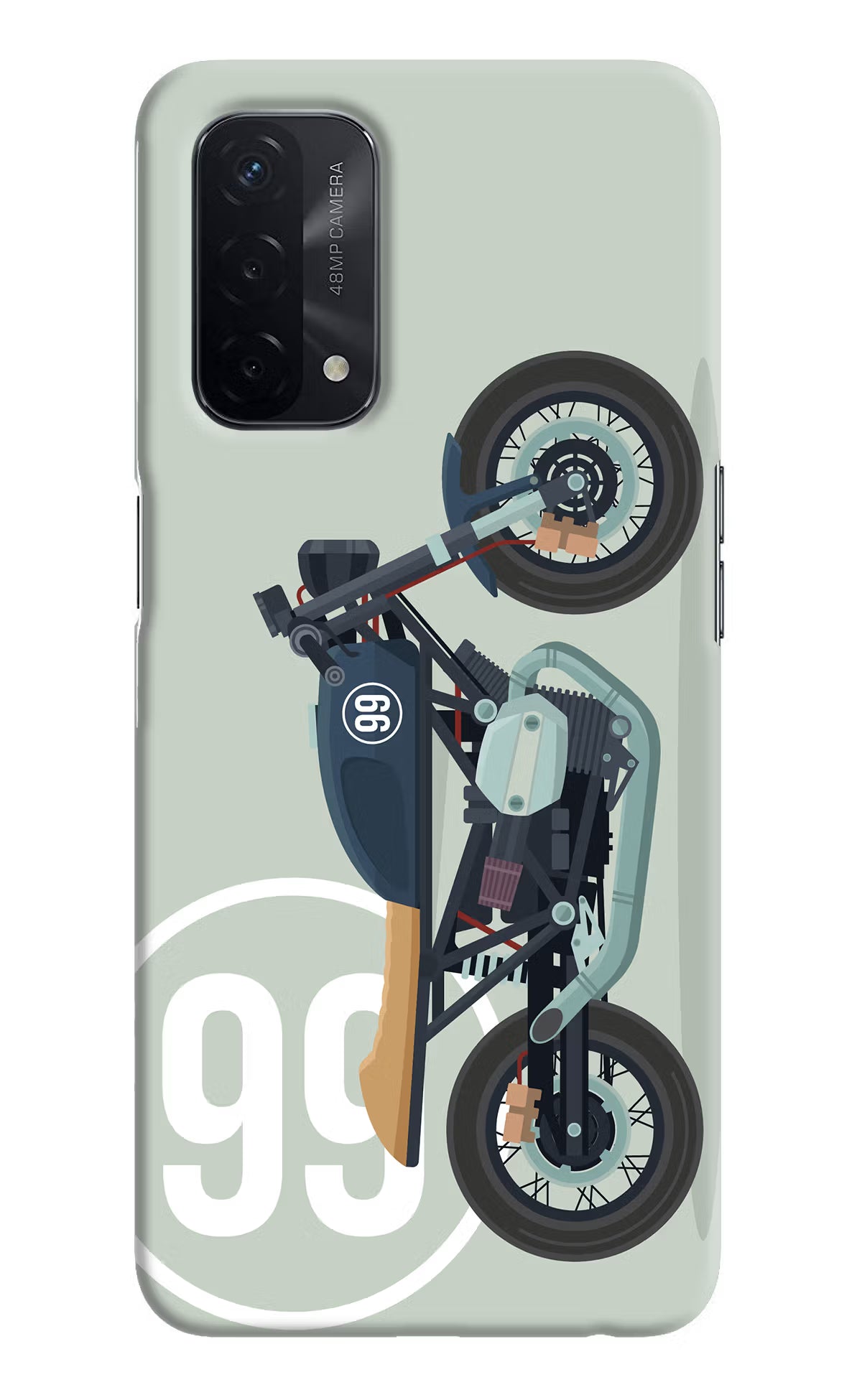 Classic Cafe Racer 99 Oppo A74 5G Hard Case Back Cover by Casekaro