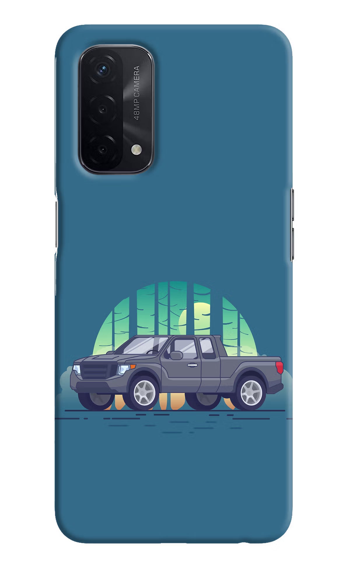 Retro Garage Vibe Oppo A74 5G Hard Case Back Cover by Casekaro
