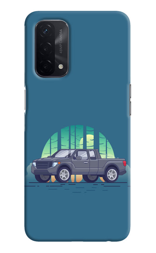 Retro Garage Vibe Oppo A74 5G Hard Case Back Cover by Casekaro