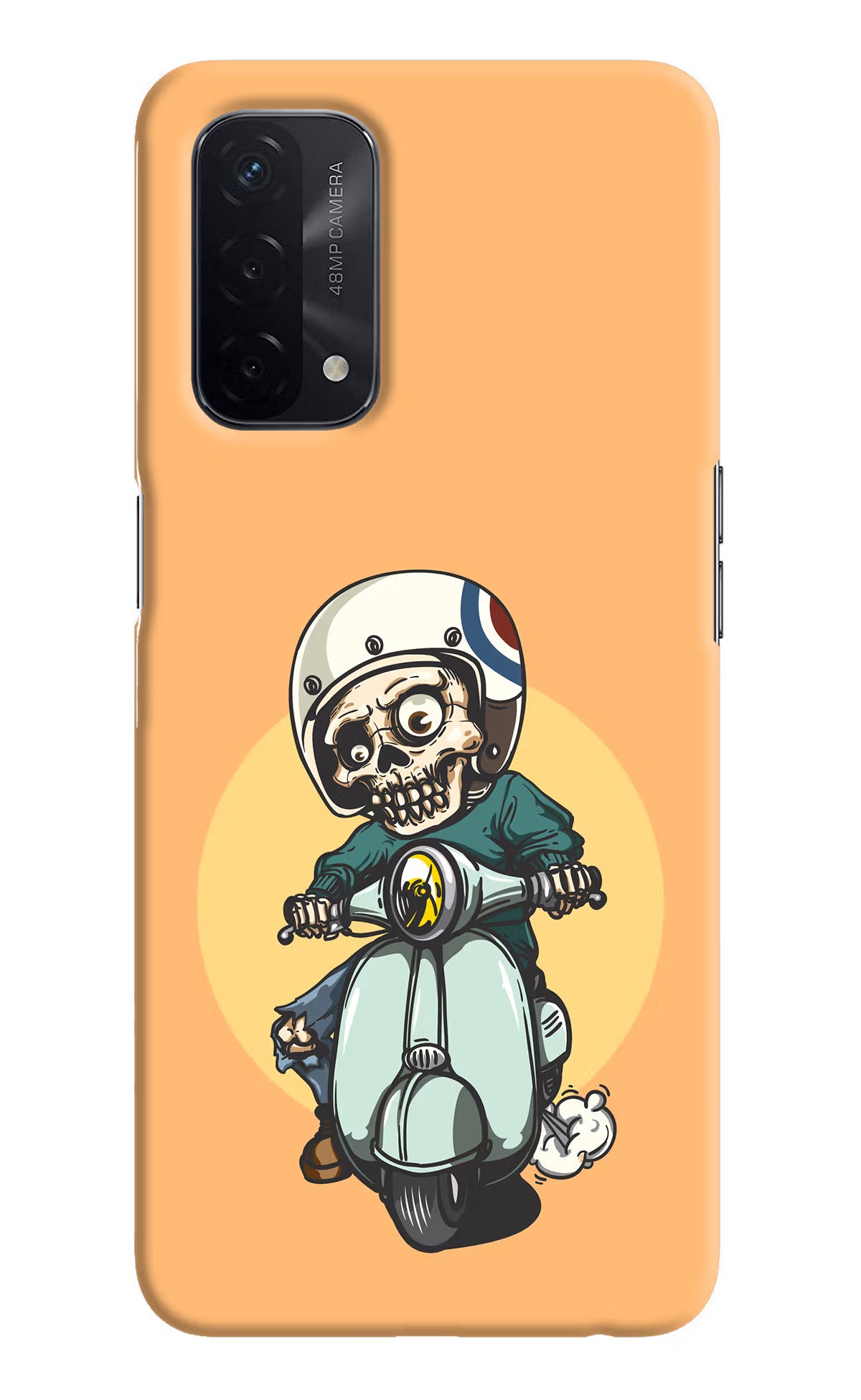 Undead Biker Oppo A74 5G Hard Case Back Cover by Casekaro