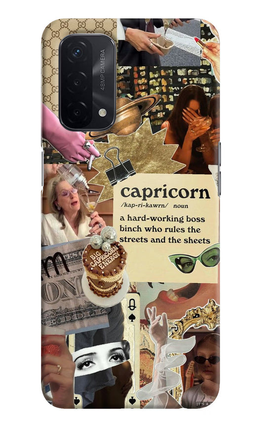 Capricorn Zodiac Oppo A74 5G Hard Case Back Cover by Casekaro