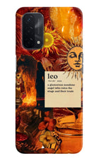 Leo Zodiac Oppo A74 5G Hard Case Back Cover by Casekaro