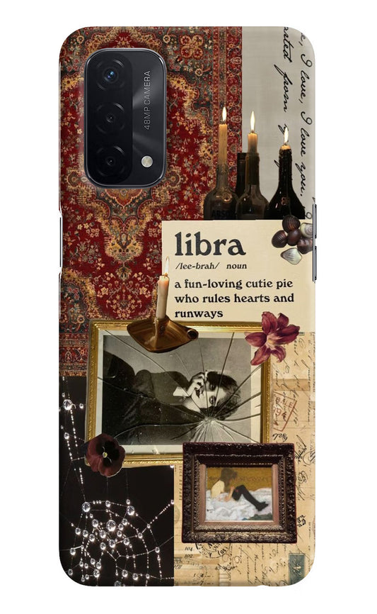 Libra Zodiac Oppo A74 5G Hard Case Back Cover by Casekaro