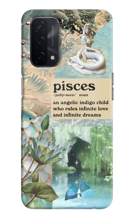Pisces Zodiac Oppo A74 5G Hard Case Back Cover by Casekaro