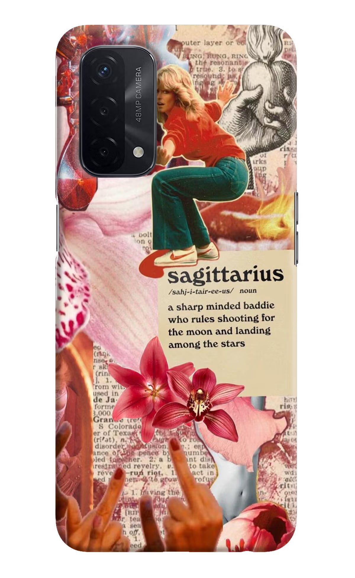 Sagittarius Zodiac Oppo A74 5G Hard Case Back Cover by Casekaro