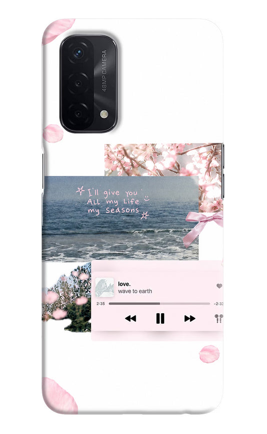 Wave to earth Oppo A74 5G Back Cover