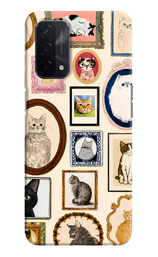 Mirror Cats Oppo A74 5G Hard Case Back Cover by Casekaro