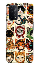 Cool Cat Oppo A74 5G Hard Case Back Cover by Casekaro