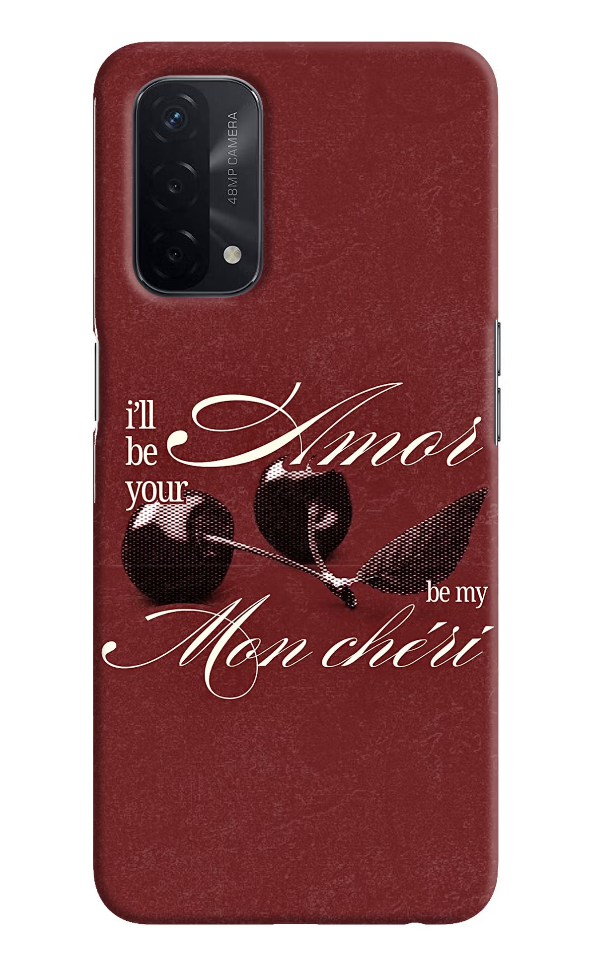 Velvet Cherry Oppo A74 5G Back Cover