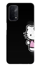 Kitty Charm Oppo A74 5G Hard Case Back Cover by Casekaro