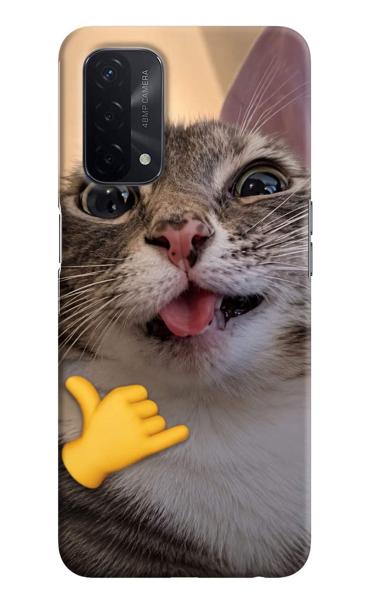 Silly Cat Call Oppo A74 5G Back Cover