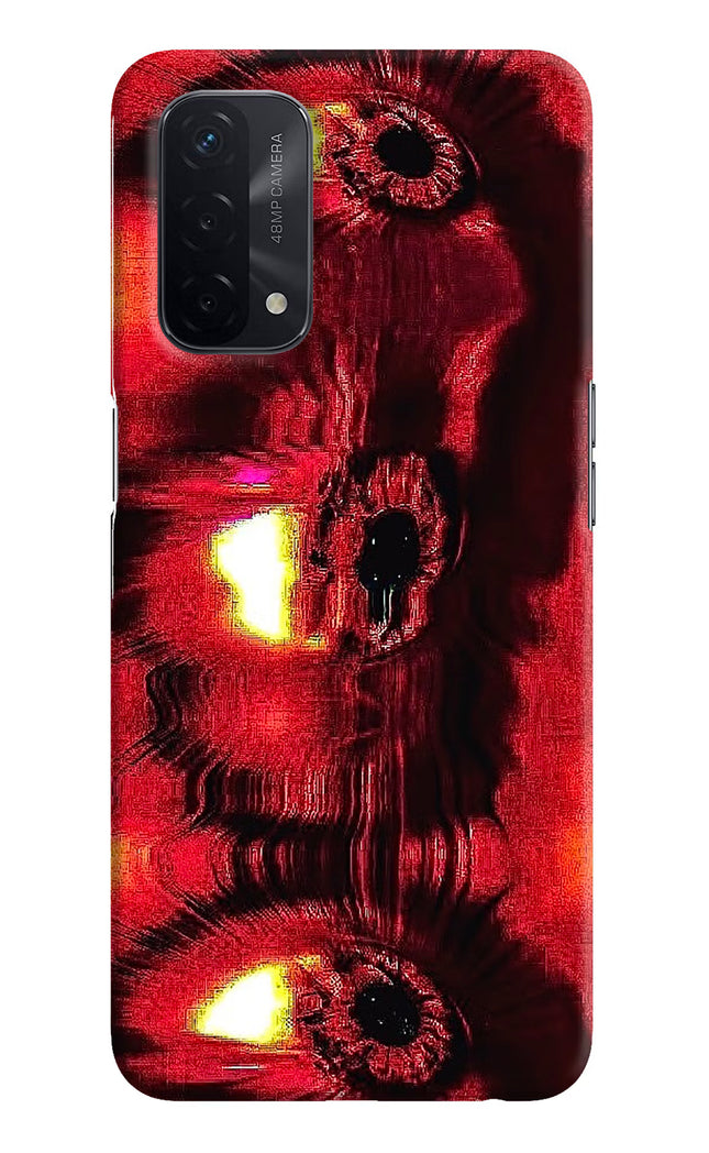 Fire Eye Oppo A74 5G Hard Case Back Cover by Casekaro