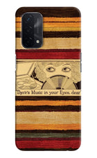 Vinyl Stripes Oppo A74 5G Back Cover