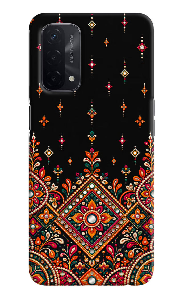 Noir Mehfil Oppo A74 5G Hard Case Back Cover by Casekaro