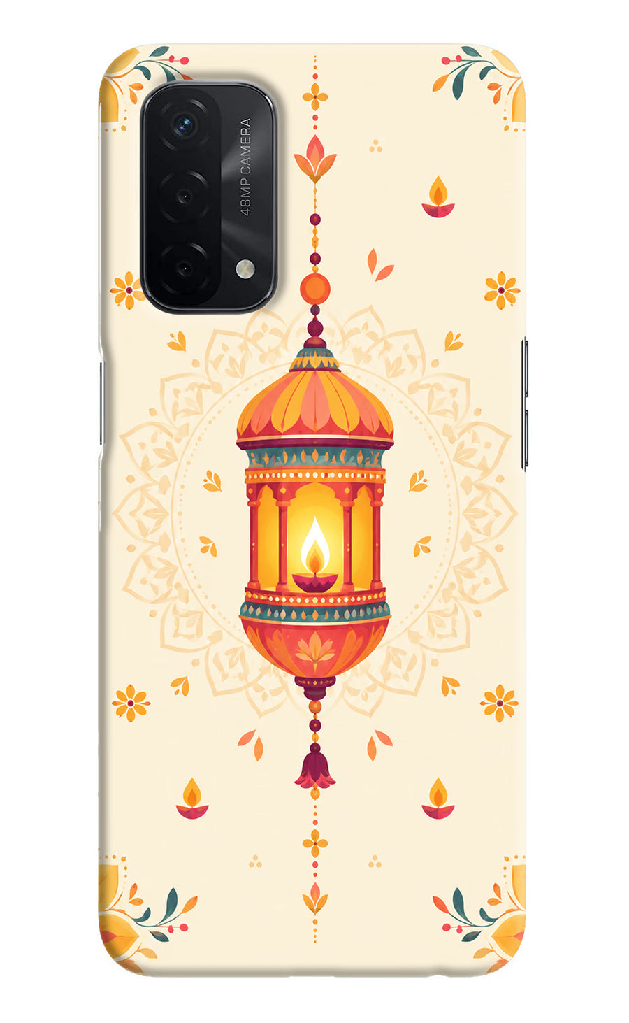 Golden Lantern Oppo A74 5G Back Cover, Hard case