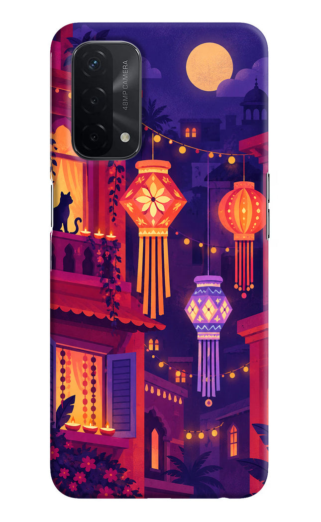 Lantern Lane Oppo A74 5G Back Cover