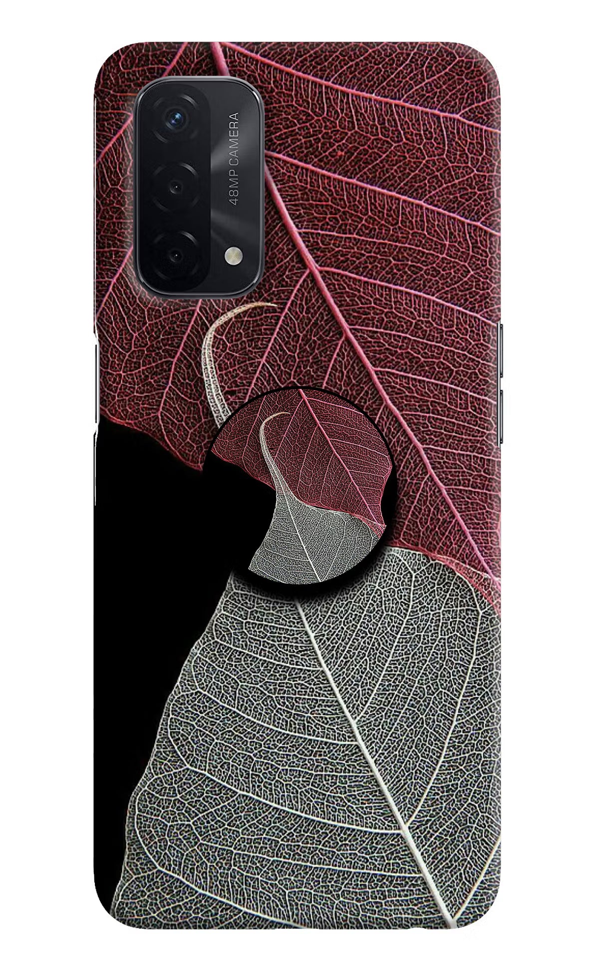 Leaf Pattern Oppo A74 5G Pop Case by Casekaro