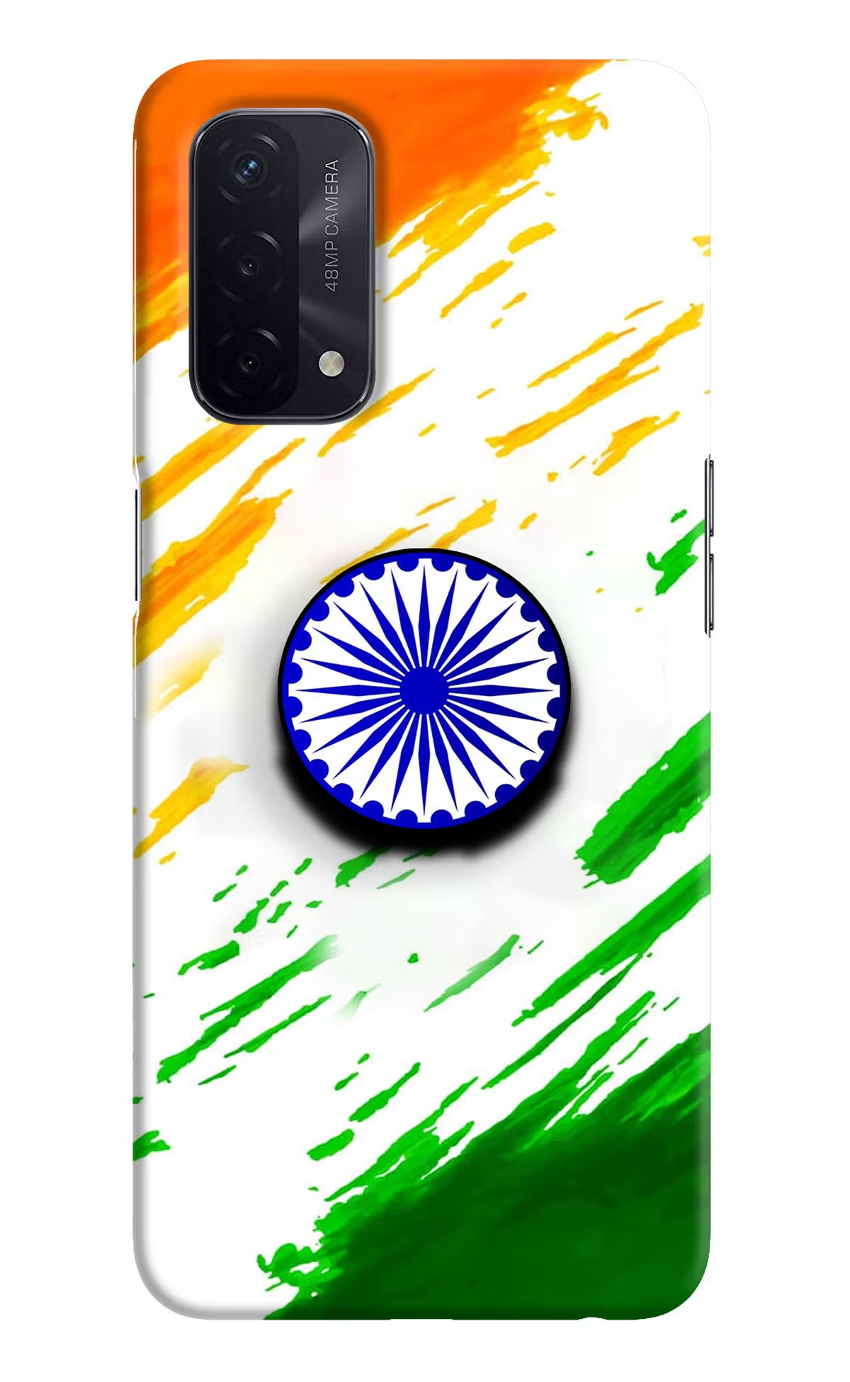 Indian Flag Ashoka Chakra Oppo A74 5G Pop Case by Casekaro
