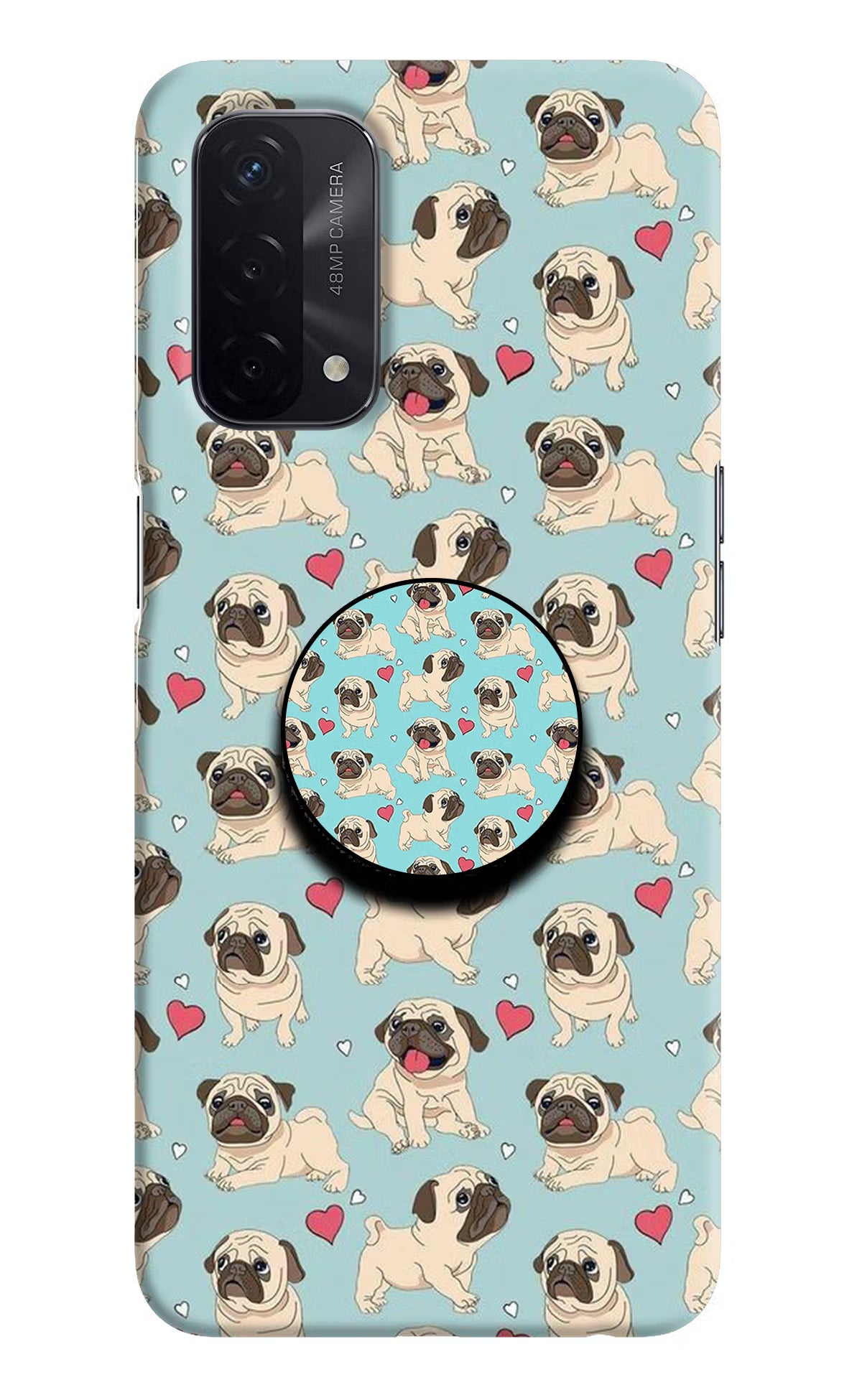 Pug Dog Oppo A74 5G Pop Case by Casekaro