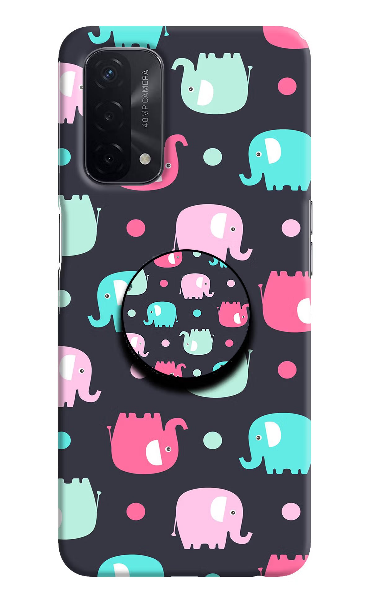 Baby Elephants Oppo A74 5G Pop Case by Casekaro