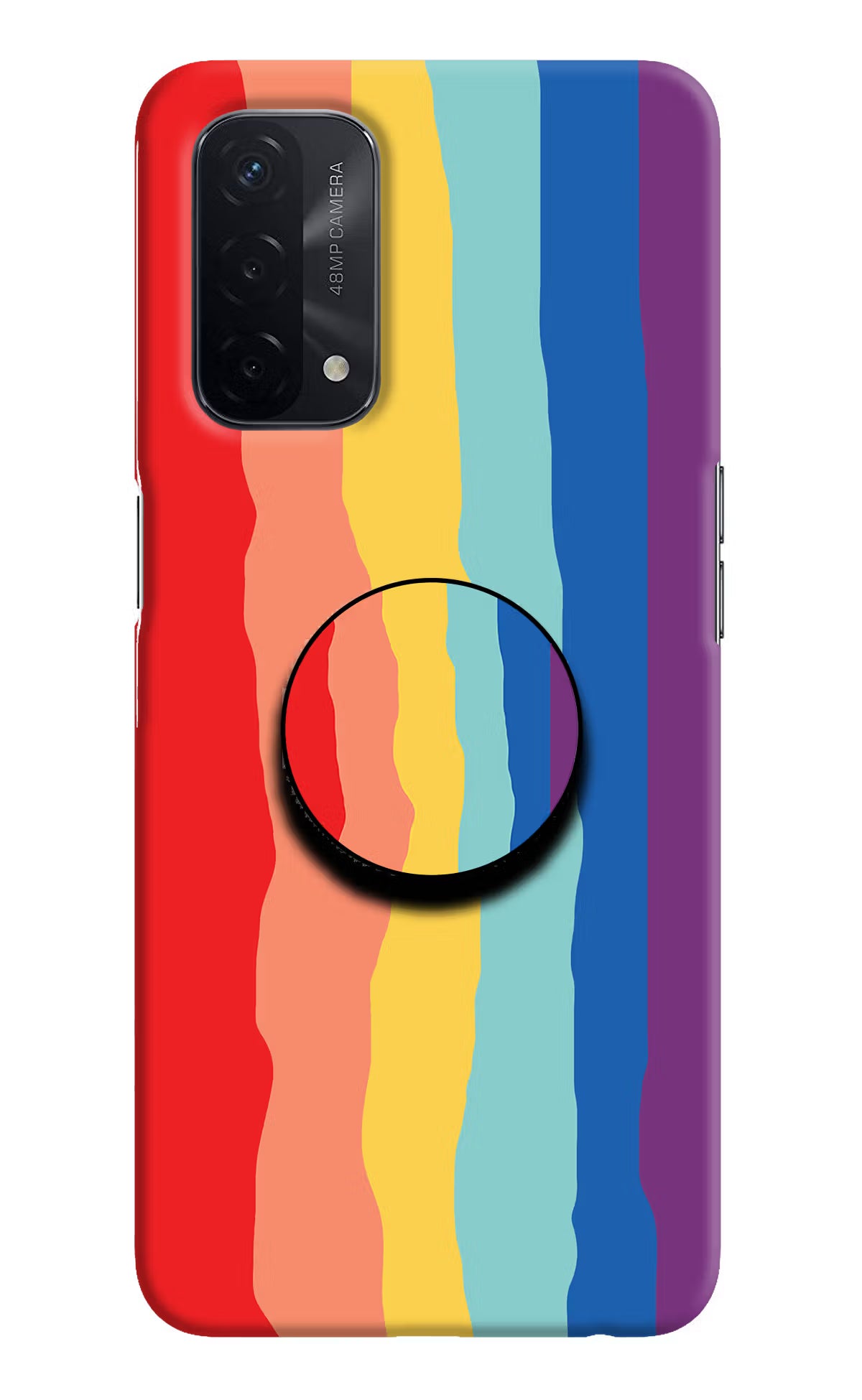 Rainbow Oppo A74 5G Pop Case by Casekaro