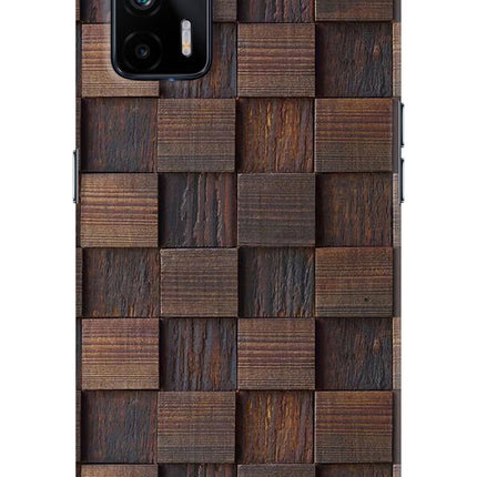 Wooden Cube Design Realme X7 Max Hard Case Back Cover by Casekaro
