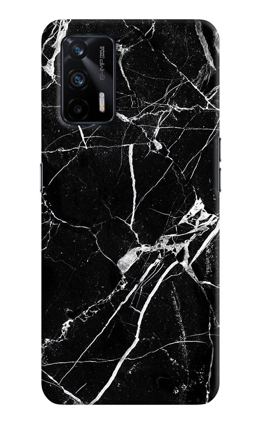 Black Marble Pattern Realme X7 Max Hard Case Back Cover by Casekaro