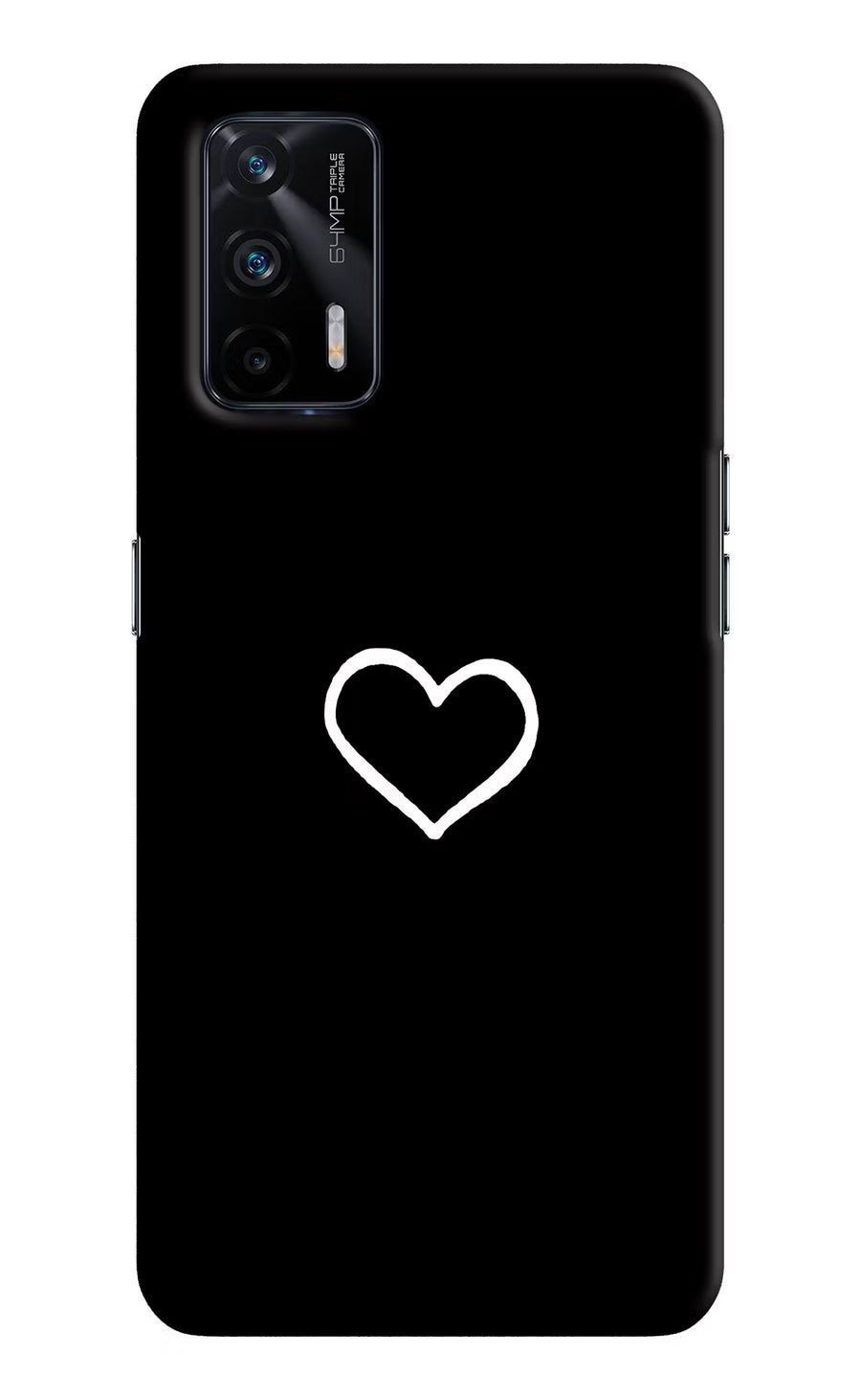 Heart Realme X7 Max Back Cover, Hard case