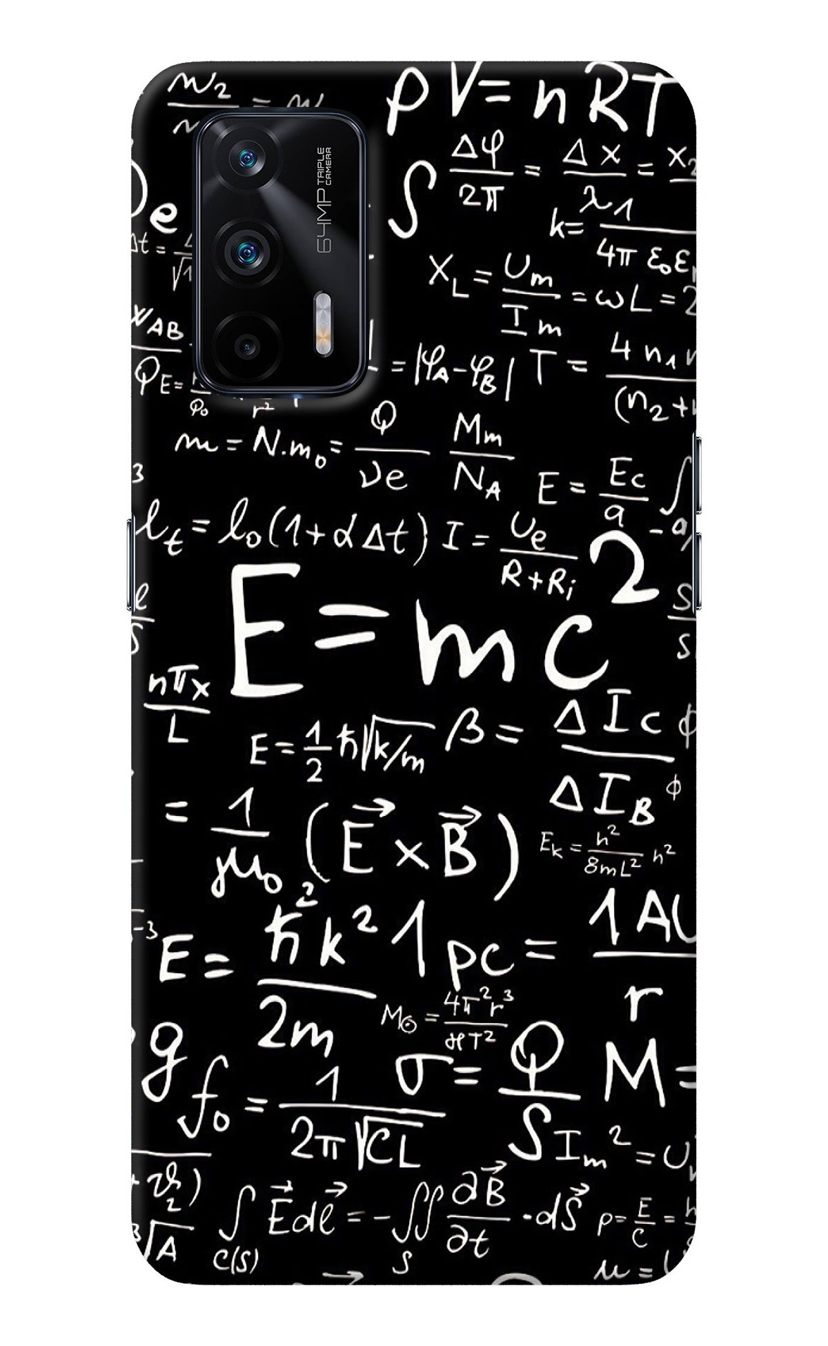 Physics Albert Einstein Formula Realme X7 Max Back Cover