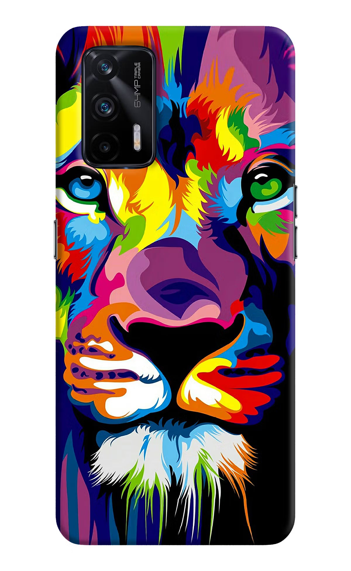 Lion Realme X7 Max Hard Case Back Cover by Casekaro
