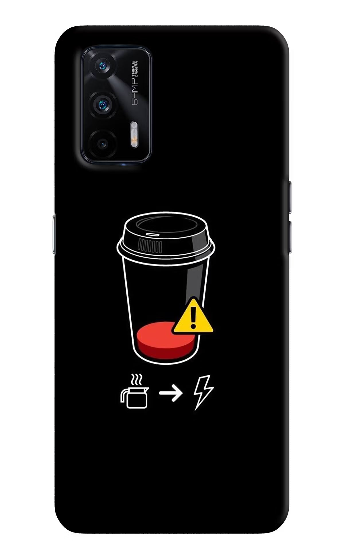 Coffee Realme X7 Max Hard Case Back Cover by Casekaro