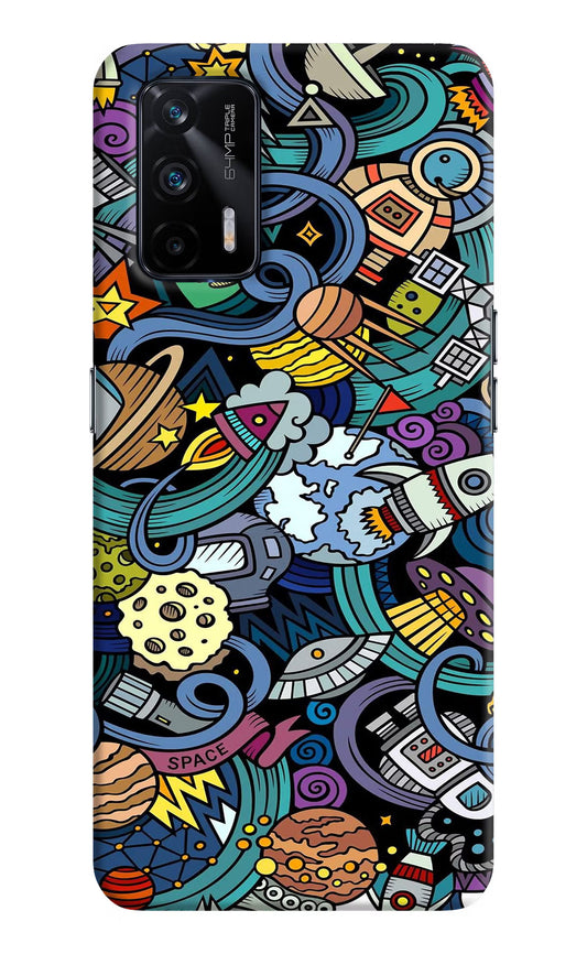 Space Abstract Realme X7 Max Hard Case Back Cover by Casekaro