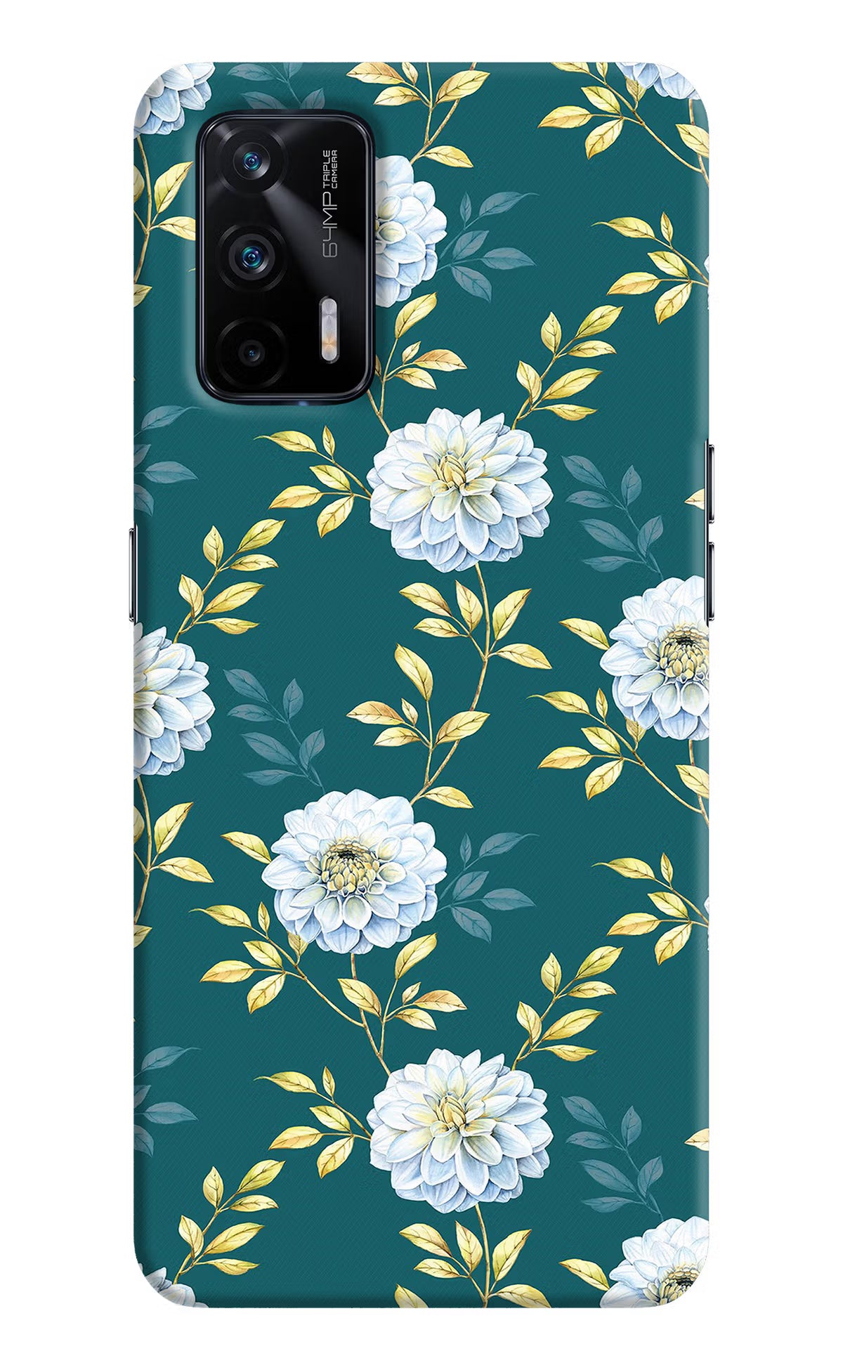 Flowers Realme X7 Max Hard Case Back Cover by Casekaro
