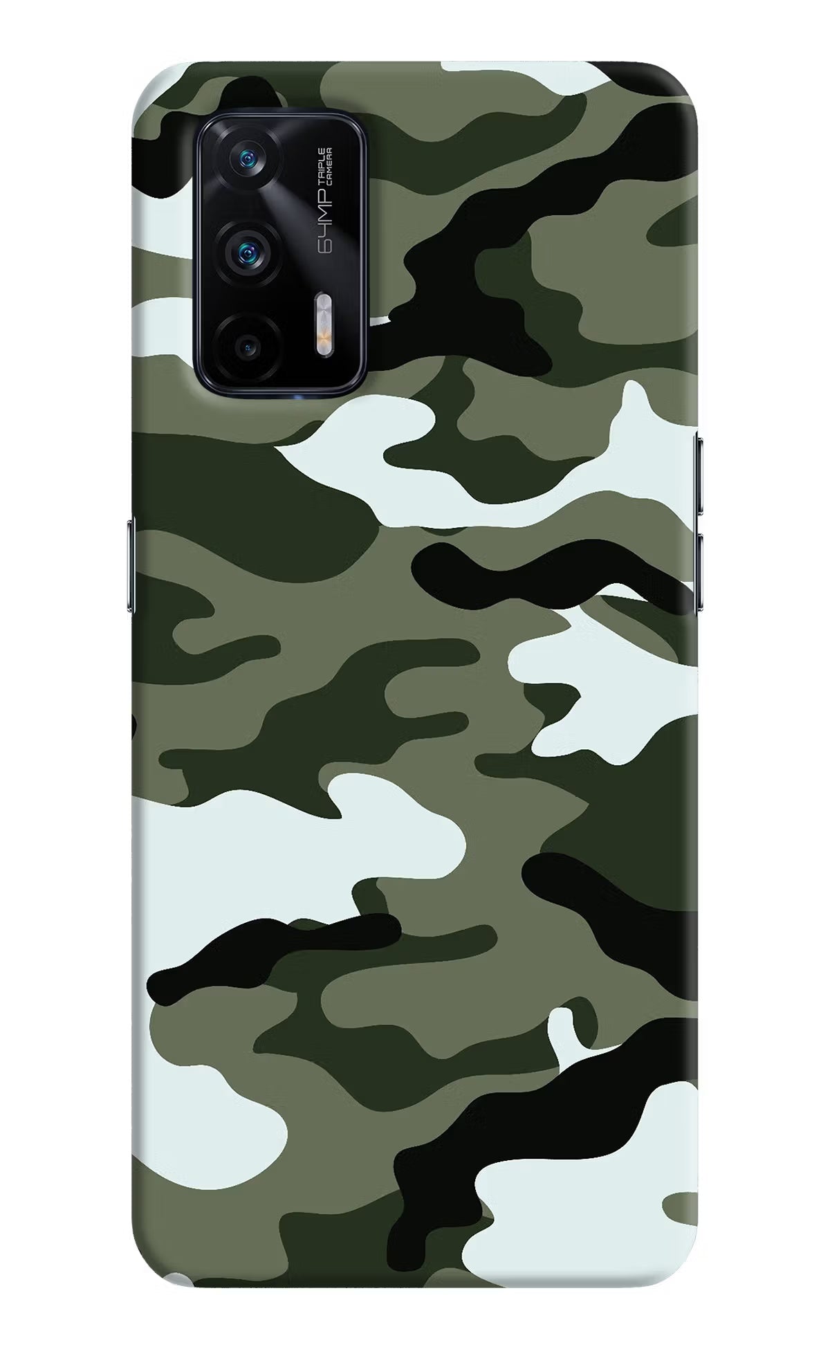 Camouflage Realme X7 Max Hard Case Back Cover by Casekaro