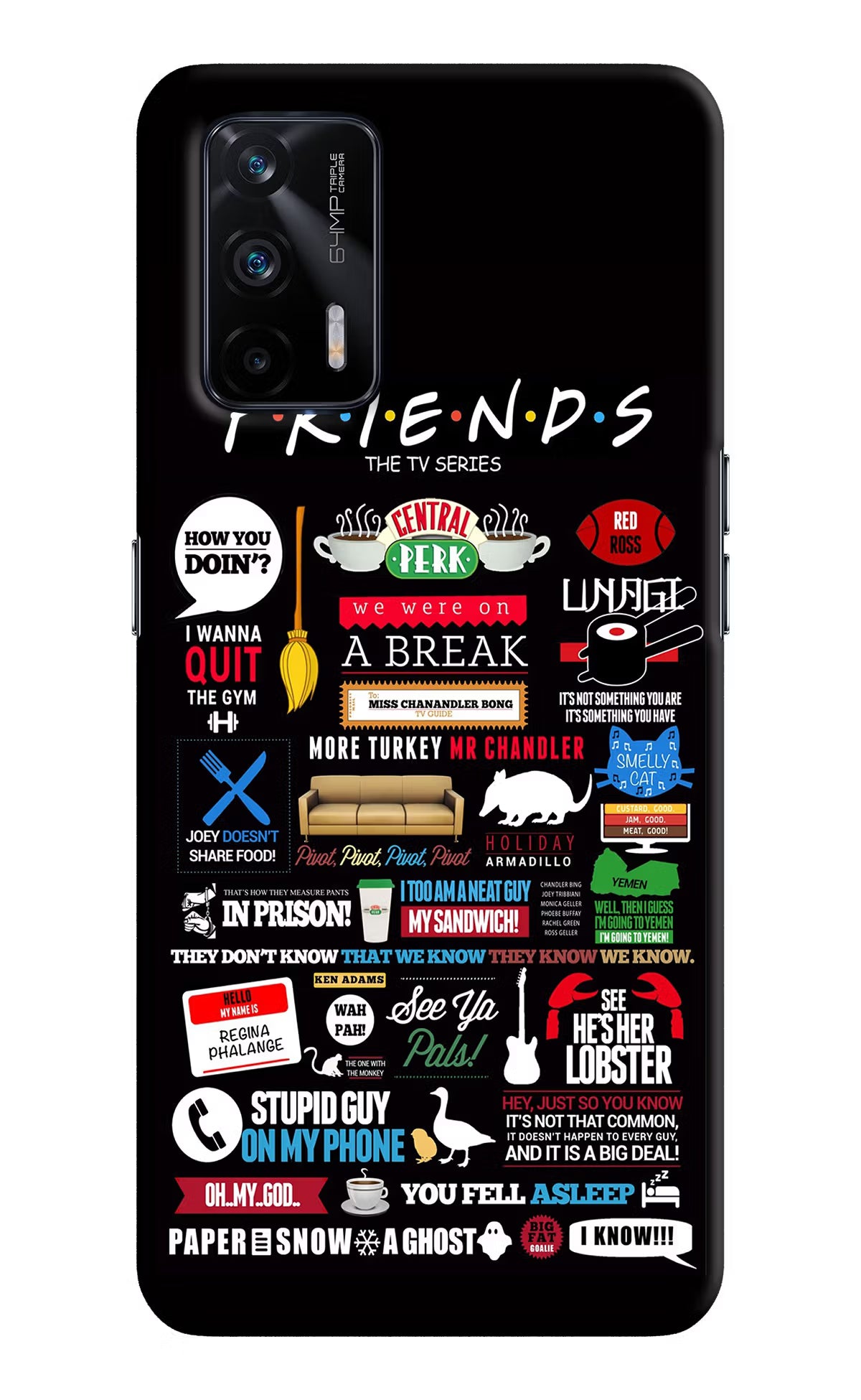 FRIENDS Realme X7 Max Hard Case Back Cover by Casekaro