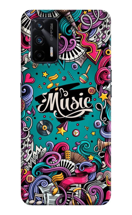 Music Graffiti Realme X7 Max Hard Case Back Cover by Casekaro