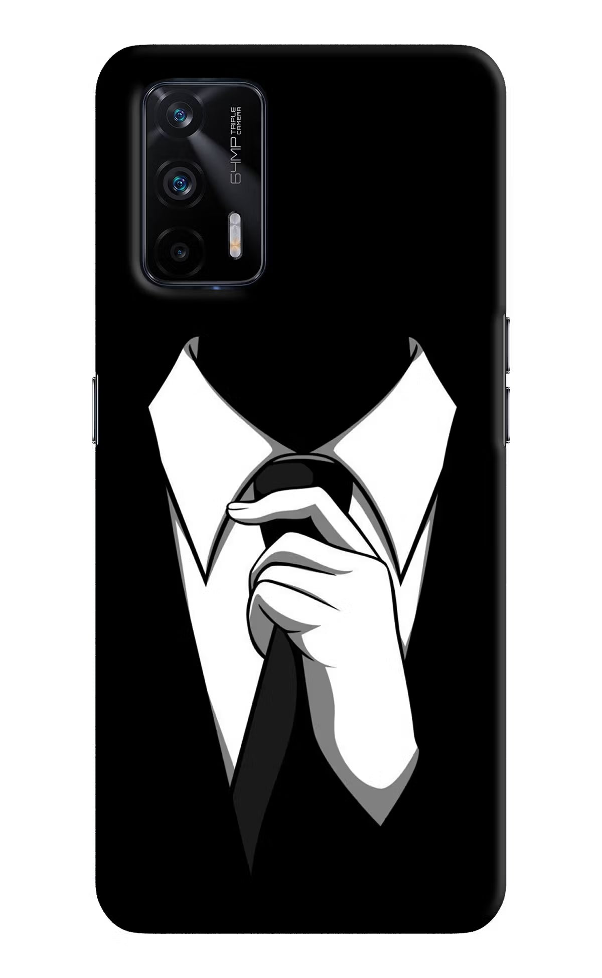 Black Tie Realme X7 Max Hard Case Back Cover by Casekaro