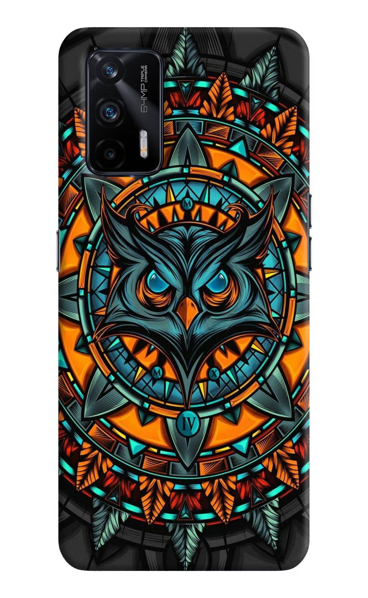 Angry Owl Art Realme X7 Max Hard Case Back Cover by Casekaro