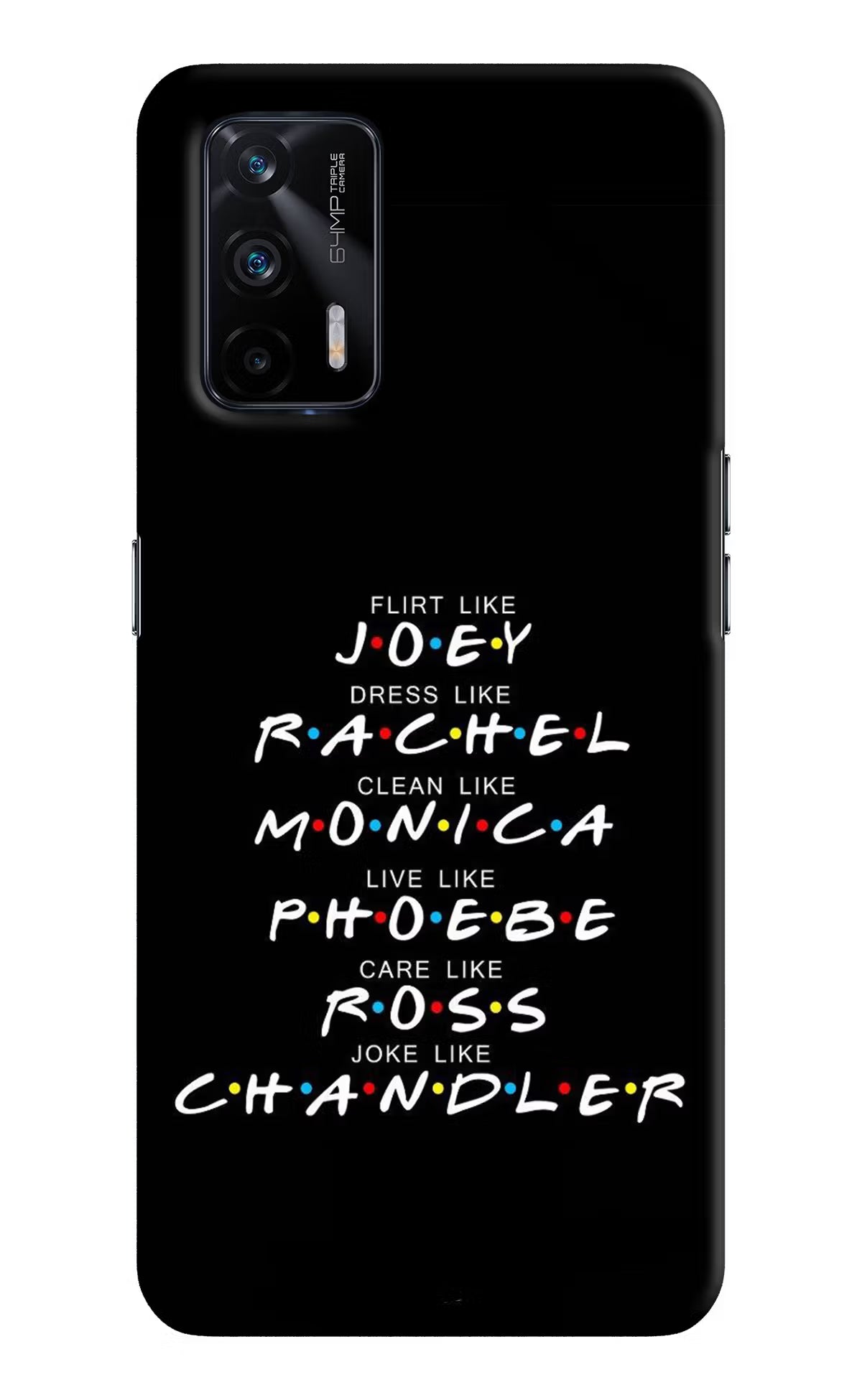 FRIENDS Character Realme X7 Max Hard Case Back Cover by Casekaro