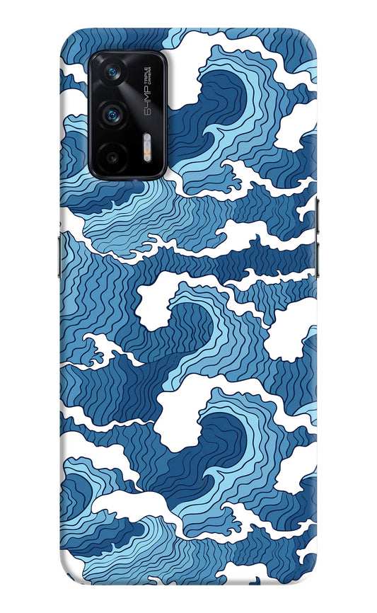 Blue Waves Realme X7 Max Hard Case Back Cover by Casekaro