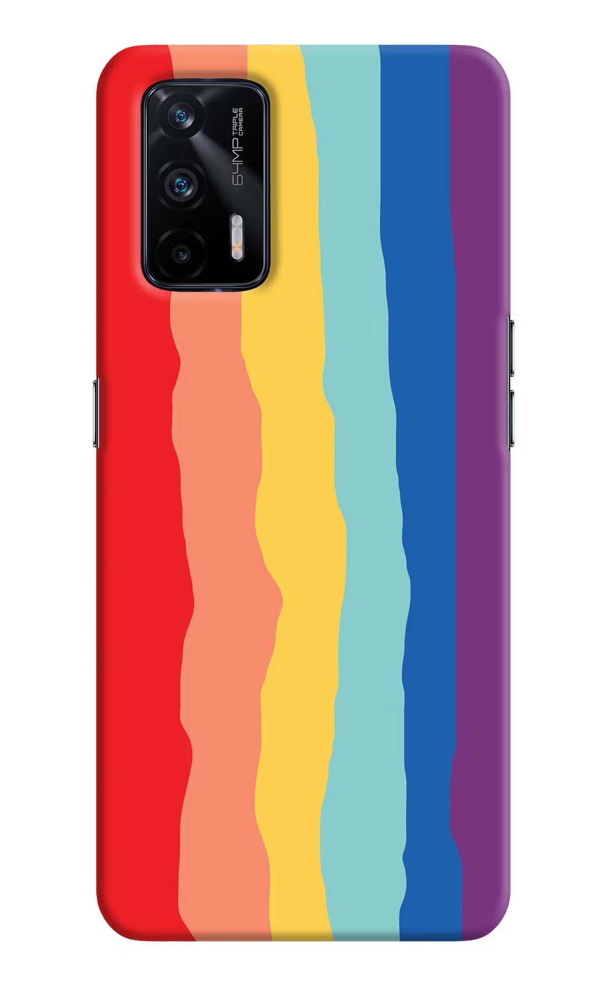 Rainbow Realme X7 Max Hard Case Back Cover by Casekaro