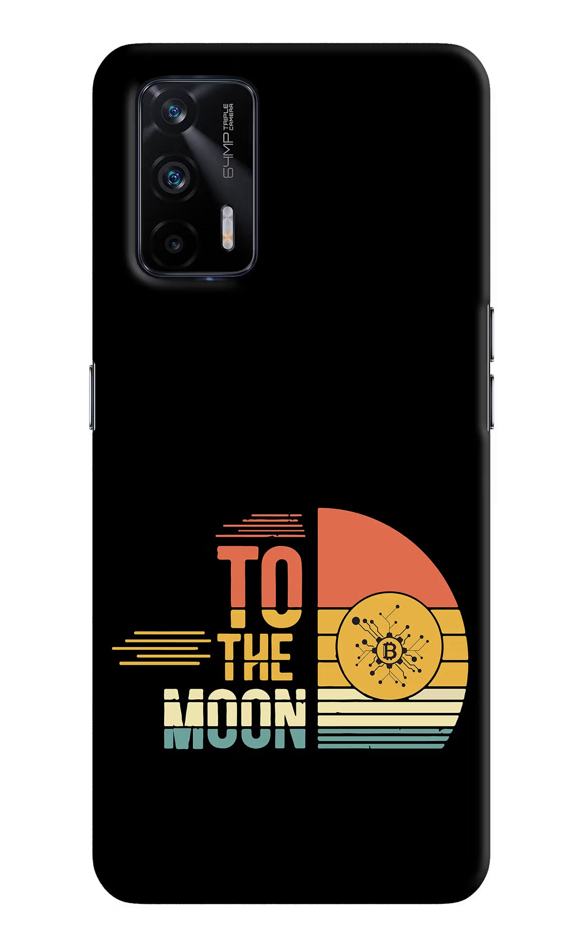 To the Moon Realme X7 Max Hard Case Back Cover by Casekaro