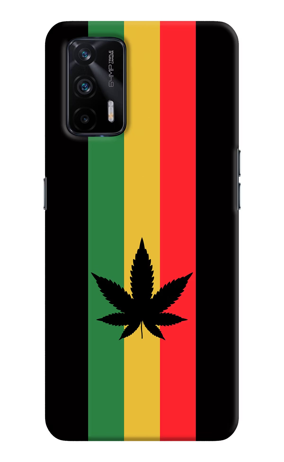 Weed Flag Realme X7 Max Hard Case Back Cover by Casekaro