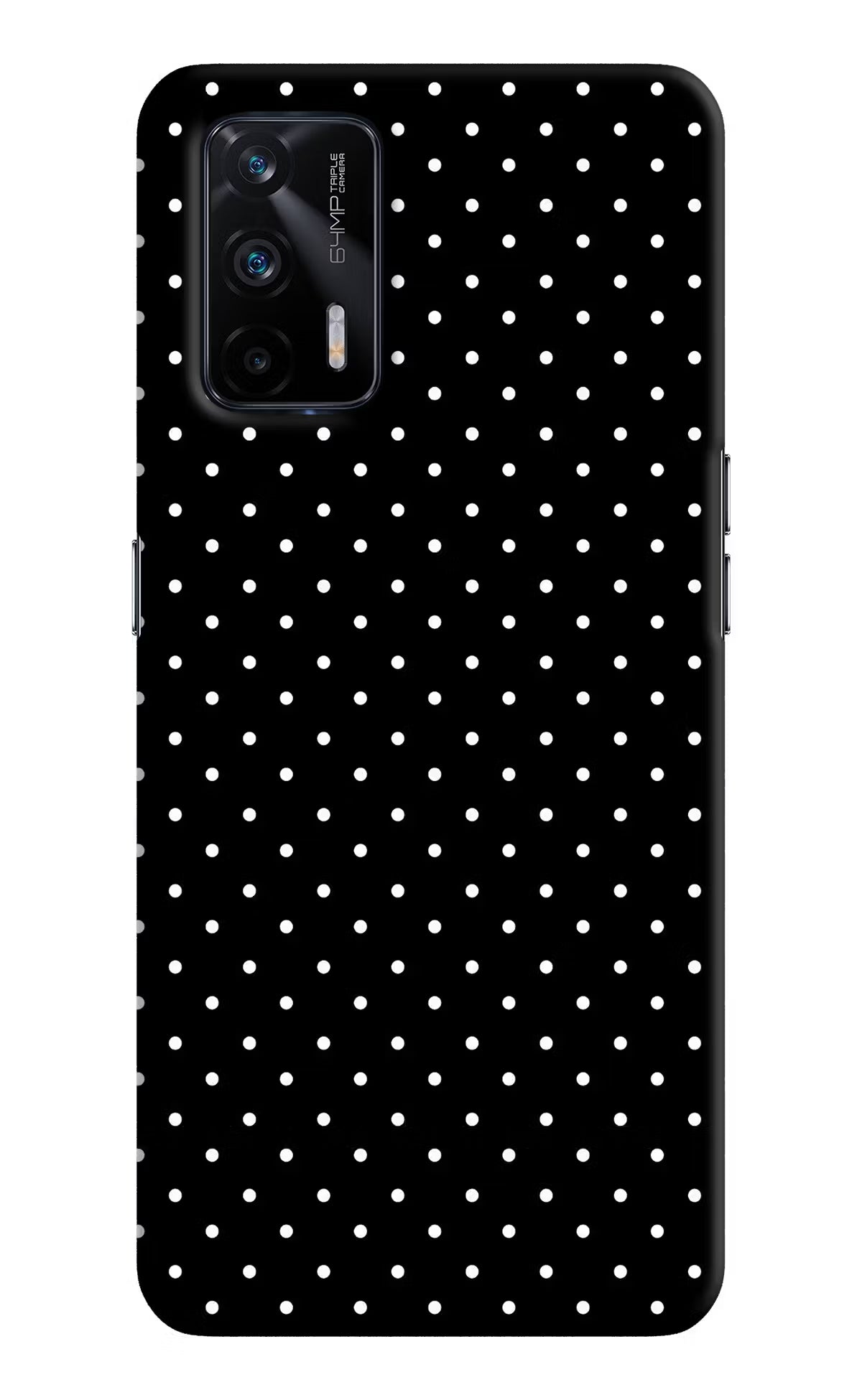 White Dots Realme X7 Max Hard Case Back Cover by Casekaro