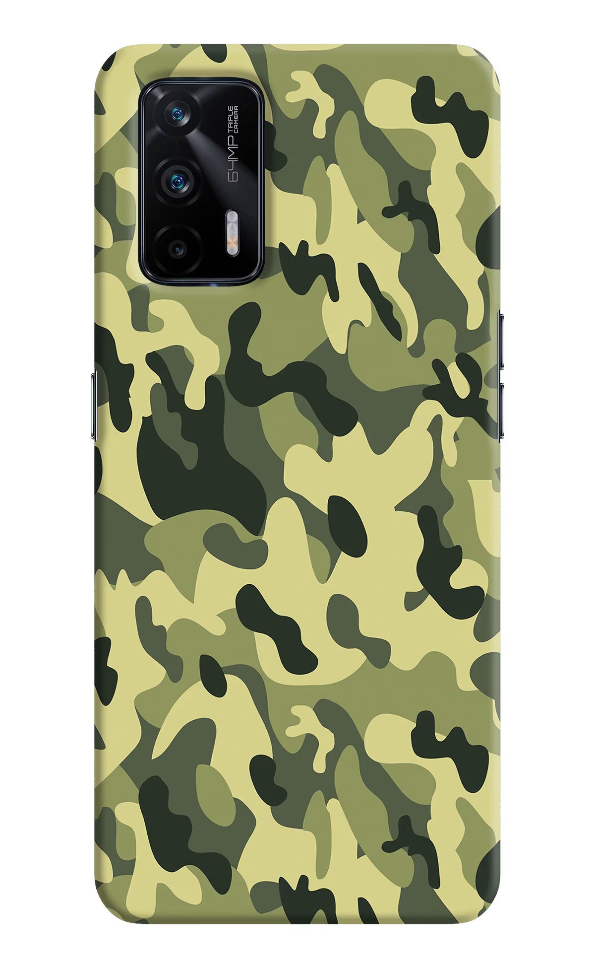 Camouflage Realme X7 Max Hard Case Back Cover by Casekaro