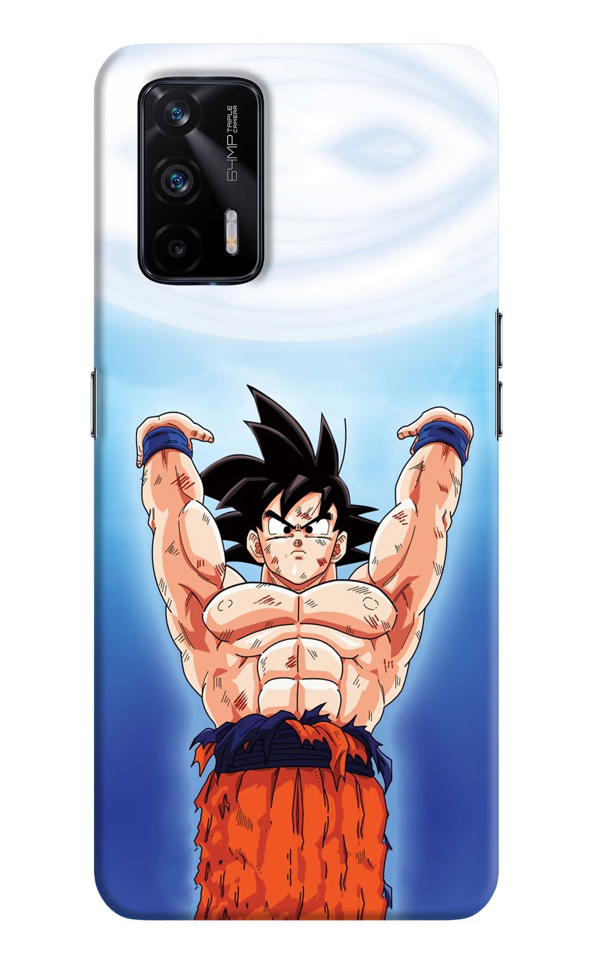 Goku Power Realme X7 Max Hard Case Back Cover by Casekaro
