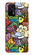 Veggie Doodle Realme X7 Max Hard Case Back Cover by Casekaro