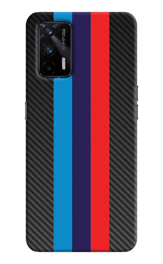 BMW Stripes Pattern Realme X7 Max Hard Case Back Cover by Casekaro